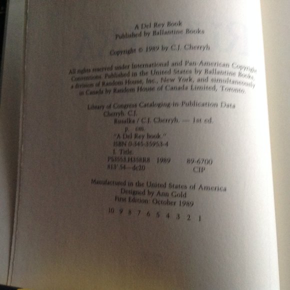 Rusalka by C.J. Cherryh - Picture 3 of 3